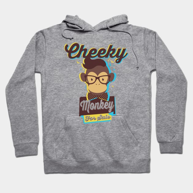 Cheeky Monkey Hoodie by Alema Art